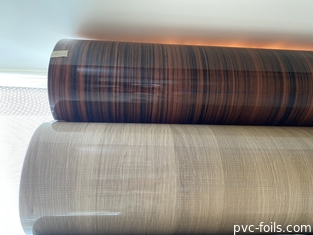 فيلم الخشب الحبوب عالية اللمعان PVC للأثاث والديكور