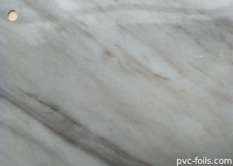 احباط PVC الذاتي لاصق الرخام الرمادي الأبيض لتجديد سطح مجلس الوزراء