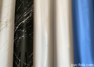 عالية لامعة 0.18mm PVC الأثاث احباط رولز للديكور السطحي الداخلي