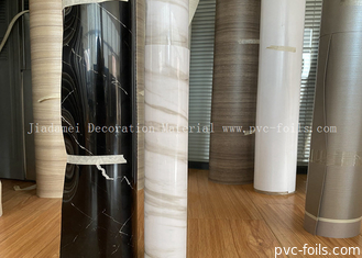 طراز الرخام الأبيض لفيلم غشاء PVC لزيادة الديكور على الطاولة