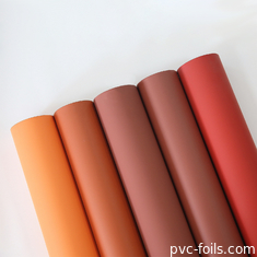 الفيلم الزخرفي السوبر مات PVC اللون المخصص لمسة ناعمة لأبواب المطبخ