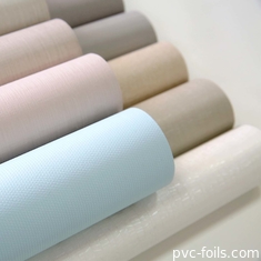 تصميم نسيج شبيه بالنسيج للفولية الزخرفية من PVC لغطاء الأثاث