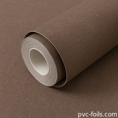 نسيج النسيج لون صلب نسيج PVC الطلاء الجداري اللاصق للجدار الداخلي
