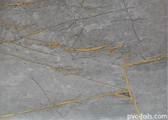 0.50mm احباط PVC الزخرفية لتغطية الأثاث عالية اللمعان الرخام الحبوب