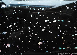 احباط غشاء PVC المعدني الأسود لتزيين باب مجلس الوزراء