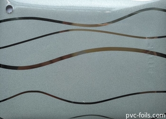 مقاومة للحريق 0.20 مم سماكة عالية اللمعان PVC فيلم لتصفيح ورقة الاكريليك