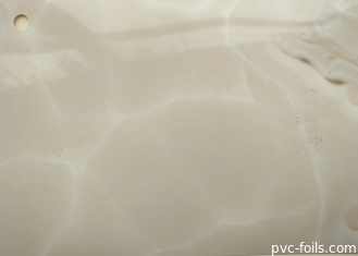 تأثير الرخام فيلم PVC اللون البيج الزخرفية لتغطية سطح أعلى الجدول