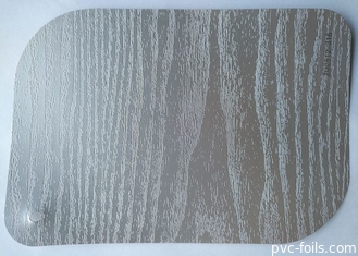 لون الخشب الملمس PVC سمك احباط الزخرفية 0.10 مم