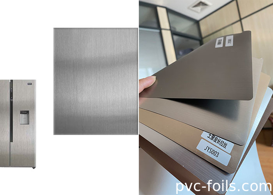 متعدد الاستخدامات Meta Silver Brush Color PVC الزخرفية فيلم للوحة الأجهزة المنزلية