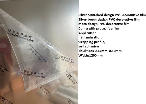 0.50mm مكافحة القذرة PVC فيلم الزخرفية لأبواب الخزائن