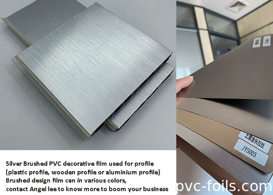 مقاوم للماء PVC فيلم ديكور سمك 0.14mm طلاء مجاني