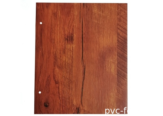 0.6mm Golden Oak PVC الزخرفية فيلم ذاتية اللصق سطح أملس