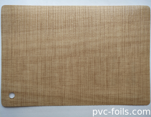 حبة الخشب النهاية PVC ورق لعبور الأثاث للزينة الباب