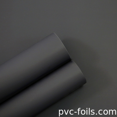 ورق PVC الزخرفي باللون الرمادي الداكن لتزيين السطح الداخلي ، متسخ للغاية