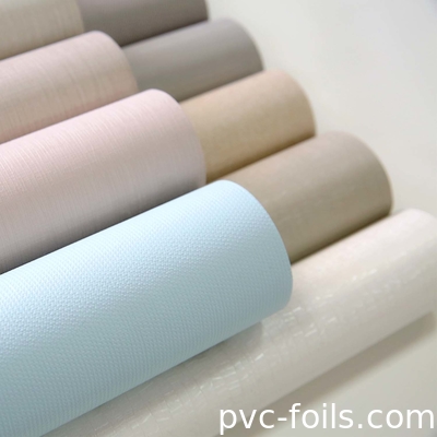 تصميم نسيج شبيه بالنسيج للفولية الزخرفية من PVC لغطاء الأثاث