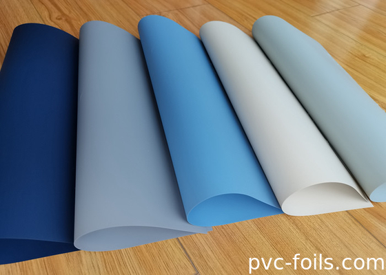 أزرق سوبر مت متين لون صلب فيلم PVC ملصق بنفسه للديكور المنزلي