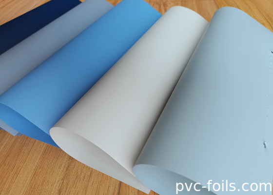 أزرق سوبر مت متين لون صلب فيلم PVC ملصق بنفسه للديكور المنزلي