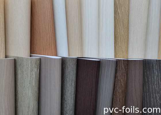 فيلم PVC الزخرفي مع حبوب الخشب الخارقة الخارقة للشكل و تغليف ألواح WPC