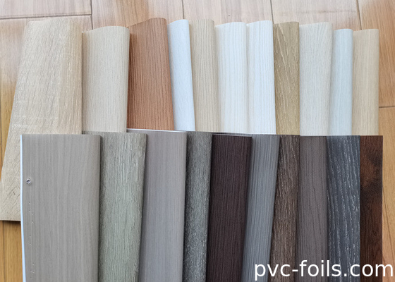 فيلم PVC الزخرفي مع حبوب الخشب الخارقة الخارقة للشكل و تغليف ألواح WPC