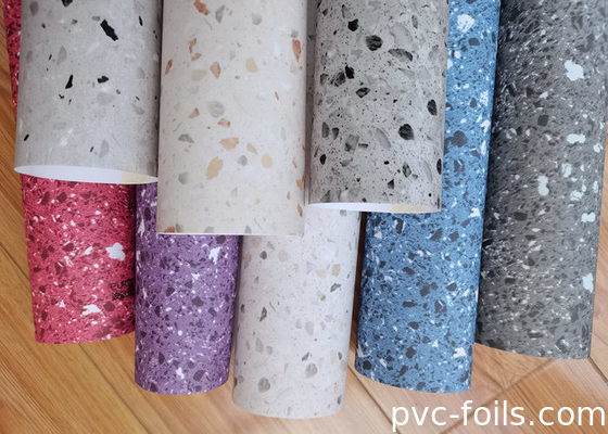 تصميم الرخام فيلم الأثاث اللاصق الذاتي لـ PVC لمواضيع المطبخ