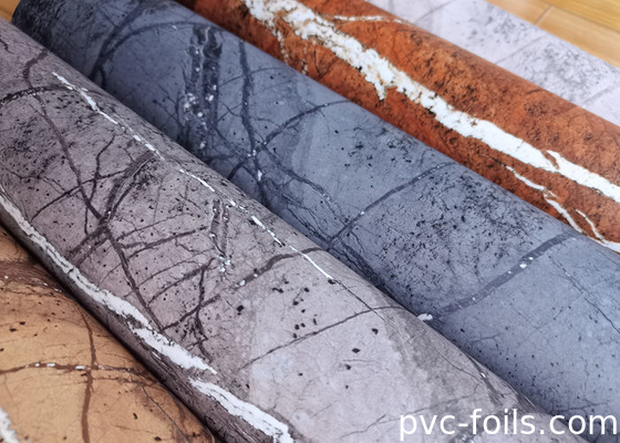 طباعة رقمية قابلة للتخصيص فيلم PVC الزخرفي لتزيين السطح الداخلي الأنيق