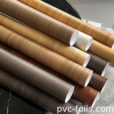 حبة الخشب PVC الأثاث لفة من ورق المطبخ المنزلي
