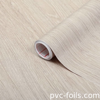 الصين مصنع بيع بالجملة الخشب الطبيعي النمط الفينيل الفيلم اللاصق الذاتي لـ PVC لتزيين الأثاث