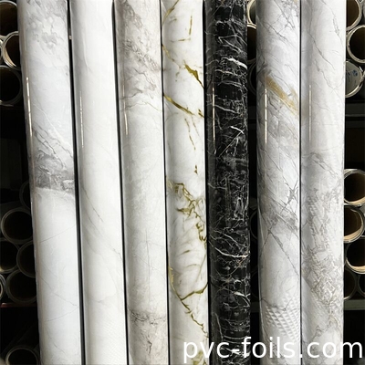 الطباعة الرقمية الرخام تصميم الفيلم الزخرفي لـ PVC للأثاث والديكور الداخلي