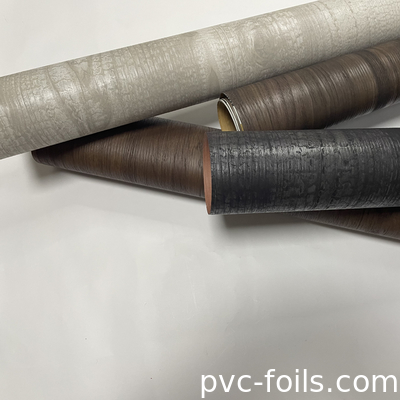 0.14ملم متينة PVC الخشبية النسيج الفيلم المنسوج مقاومة للماء الزخرفية ورقة التصفيف للأثاث ديكور المنزل