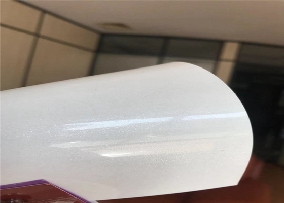 0.3mm أبيض عالي اللمعان بولي كلوريد الفينيل فيلم لفة الأثاث أبواب الغشاء