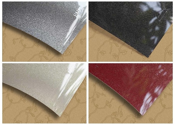 تصميم طباعة فيلم Pvc معدني عالي اللمعان لغطاء الخزانة المصفوفة 0.3mm