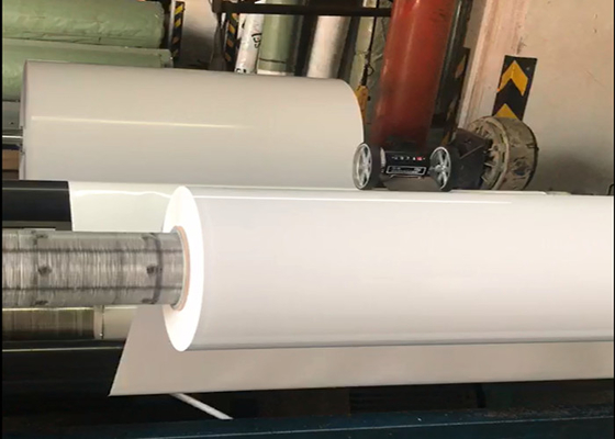 احباط غشاء PVC عالي اللمعان لباب الخزانة أبيض صلب