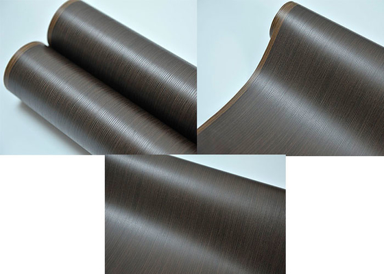 فولية غشاء 3D Pvc ممزقة أسود الخشب الحبوب 1400mm العرض